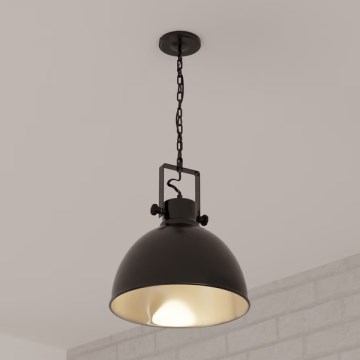 Atmosphera - Lustr na řetězu BASALT 1xE27/25W/230V černá
