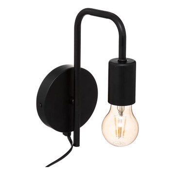 Atmosphera - Nástěnná lampa KELI 1xE27/40W/230V černá