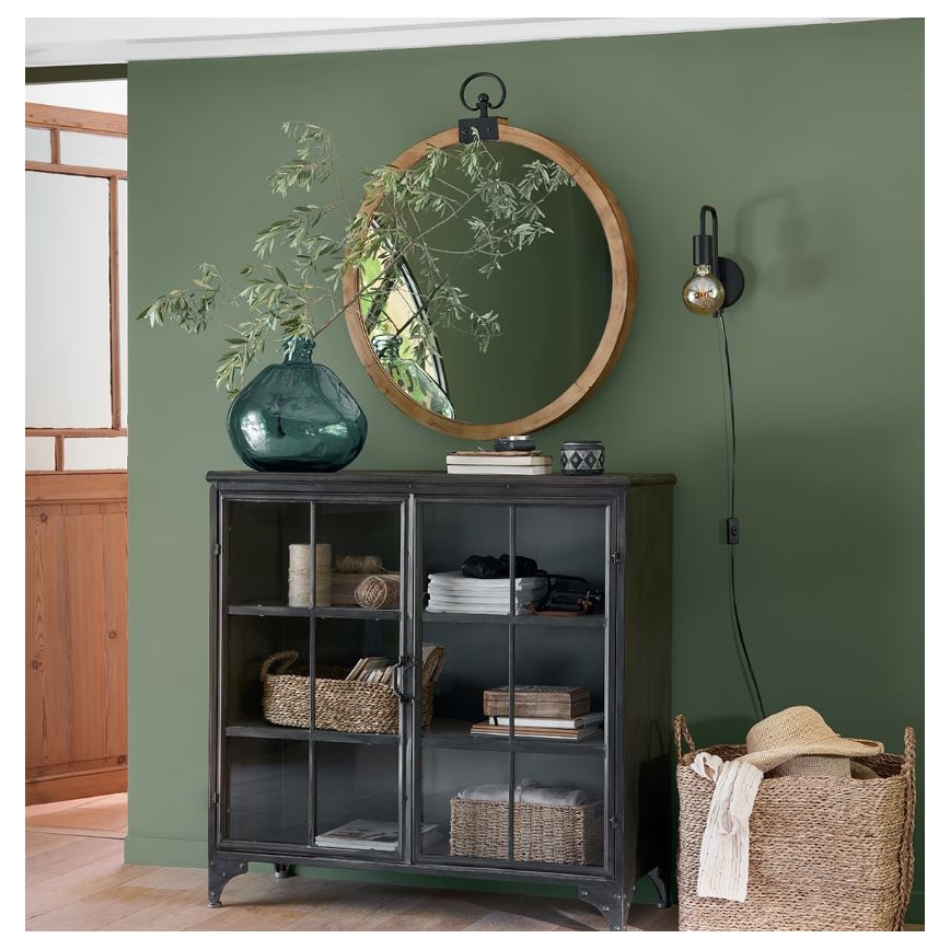 Atmosphera - Nástěnná lampa KELI 1xE27/40W/230V černá