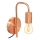 Atmosphera - Nástěnná lampa KELI 1xE27/40W/230V měděná