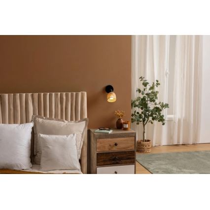 Atmosphera - Nástěnné bodové svítidlo LIO 1xE27/25W/230V bambus