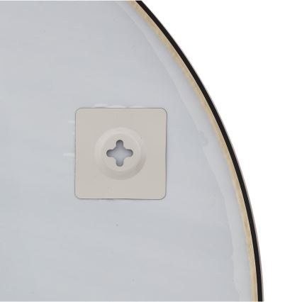 Atmosphera - Nástěnné zrcadlo ALICE pr. 70 cm černá