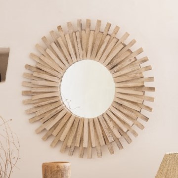 Atmosphera - Nástěnné zrcadlo MANON pr. 88 cm jedle