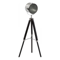 Atmosphera - Stojací lampa EBOR 1xE27/25W/230V borovice/lesklý chrom