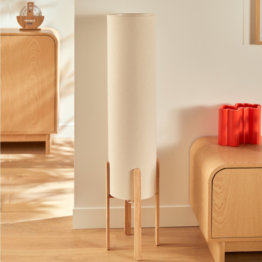 Atmosphera - Stojací lampa KEYAH 1xE27/25W/230V kaučukovník