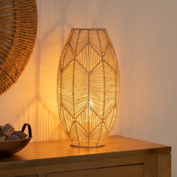 Atmosphera - Stojací lampa KITA 1xE27/40W/230V ratan