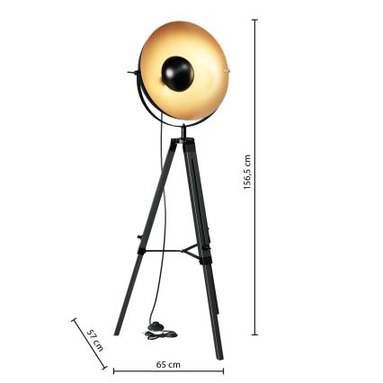 Atmosphera - Stojací lampa LAHTI 1xE27/25W/230V pavlovnie