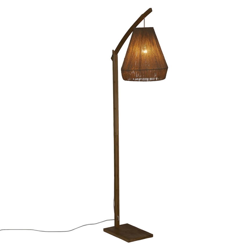 Atmosphera - Stojací lampa PALM 1xE27/60W/230V bambus/konopí