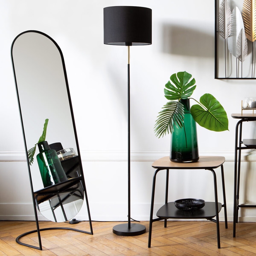 Atmosphera - Stojací zrcadlo JEF 136x39,5 cm černá