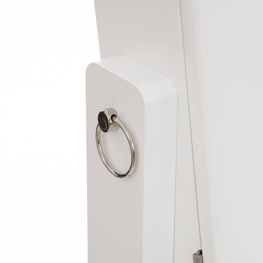 Atmosphera - Stojací zrcadlo se šperkovnicí KRISTIN 146,8x37 cm bílá