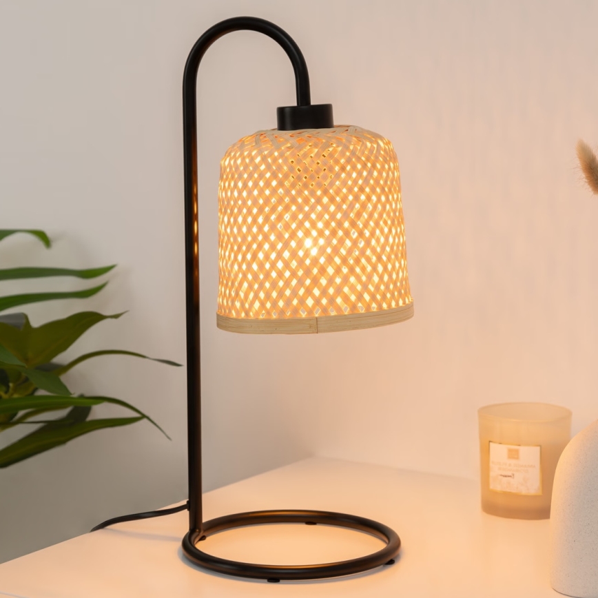 Atmosphera - Stolní lampa ALI 1xE27/25W/230V bambus