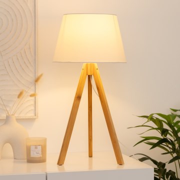 Atmosphera - Stolní lampa BAHI 1xE14/40W/230V bambus