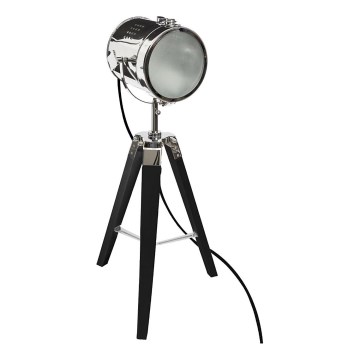 Atmosphera - Stolní lampa EBOR 1xE14/25W/230V borovice/lesklý chrom
