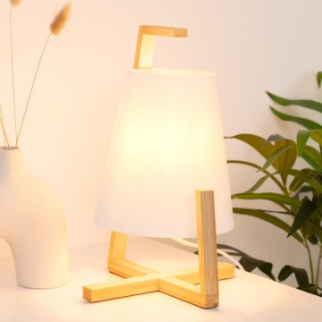 Atmosphera - Stolní lampa GONG 1xE14/40W/230V bambus