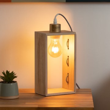 Atmosphera - Stolní lampa IWATA 1xE27/25W/230V pavlonie