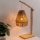Atmosphera - Stolní lampa KARLA 1xE27/40W/230V bambus/konopí
