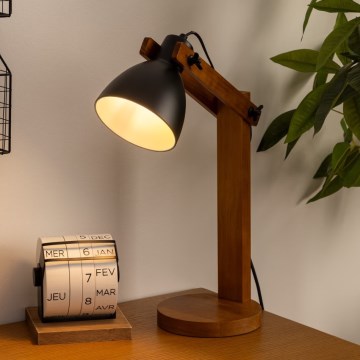 Atmosphera - Stolní lampa KUBA 1xE14/25W/230V borovice