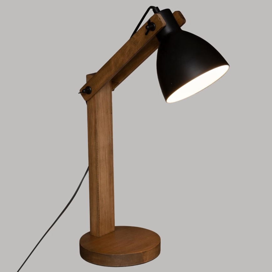 Atmosphera - Stolní lampa KUBA 1xE14/25W/230V borovice