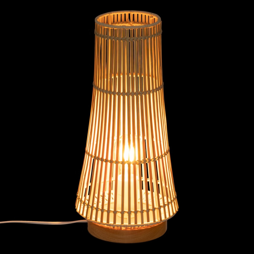 Atmosphera - Stolní lampa MAHE 1xE27/25W/230V bambus
