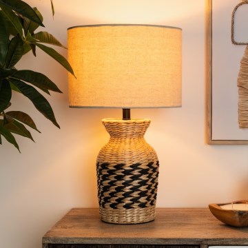 Atmosphera - Stolní lampa MENA 1xE27/40W/230V vodní hyacint