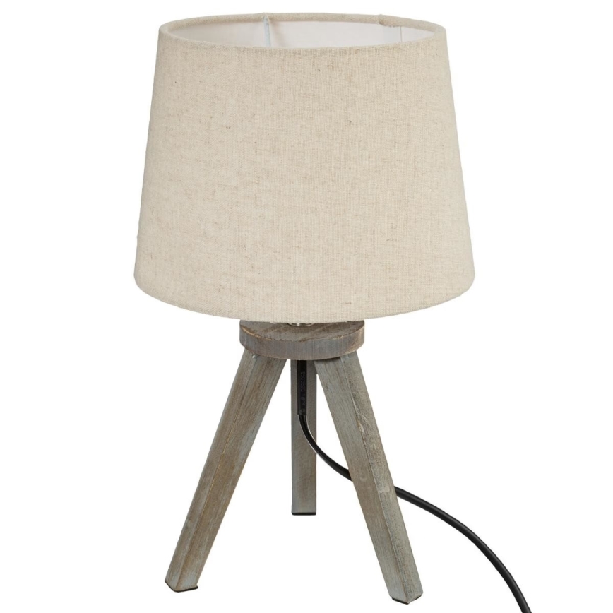 Atmosphera - Stolní lampa MINI 1xE14/25W/230V borovice/béžová