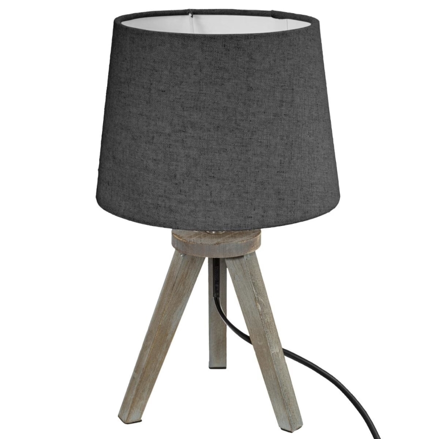 Atmosphera - Stolní lampa MINI 1xE14/25W/230V borovice/šedá