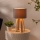 Atmosphera - Stolní lampa MOLU 1xE27/25W/230V borovice/šedá