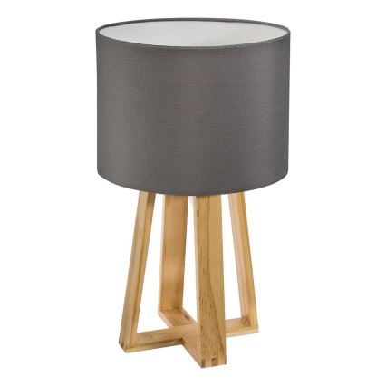 Atmosphera - Stolní lampa MOLU 1xE27/25W/230V borovice/šedá
