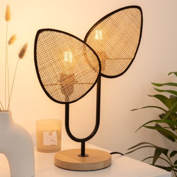 Atmosphera - Stolní lampa OLME 1xE27/40W/230V ratan