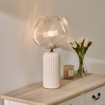 Atmosphera - Stolní lampa PHYLAS 1xE14/40W/230V béžová