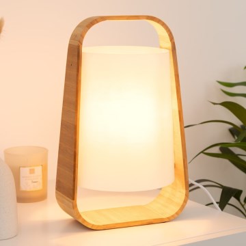 Atmosphera - Stolní lampa REX 1xE14/40W/230V bambus
