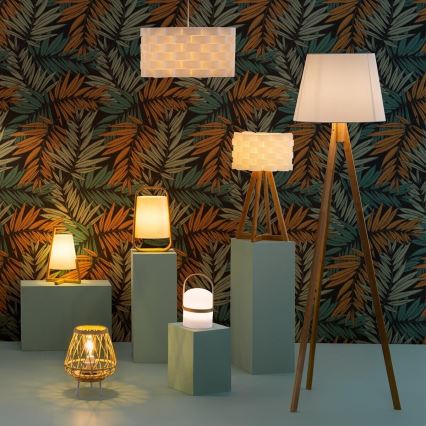 Atmosphera - Stolní lampa REX 1xE14/40W/230V bambus