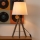 Atmosphera - Stolní lampa RUNO 1xE27/25W/230V dřevo/bílá