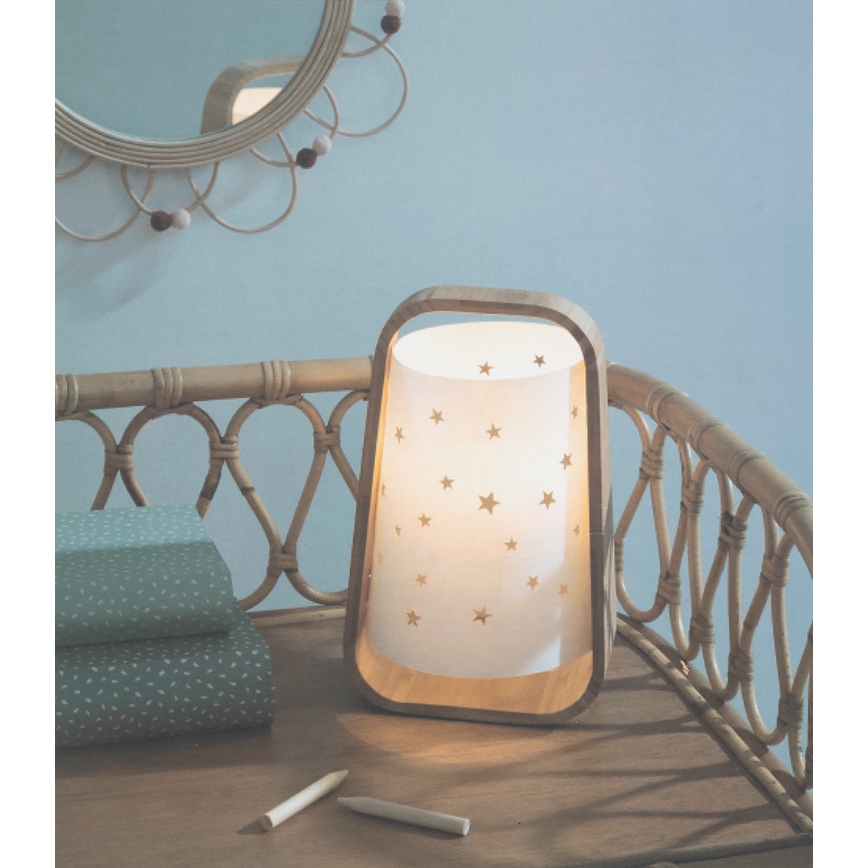 Atmosphera - Stolní lampa STARS 1xE14/40W/230V bambus