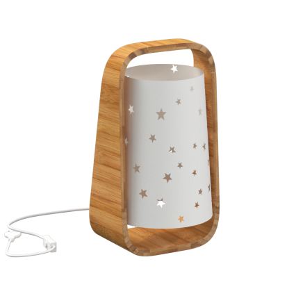 Atmosphera - Stolní lampa STARS 1xE14/40W/230V bambus