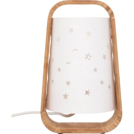 Atmosphera - Stolní lampa STARS 1xE14/40W/230V bambus