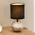 Atmosphera - Stolní lampa TIMÉO 1xE14/60W/230V lesklý chrom/černá
