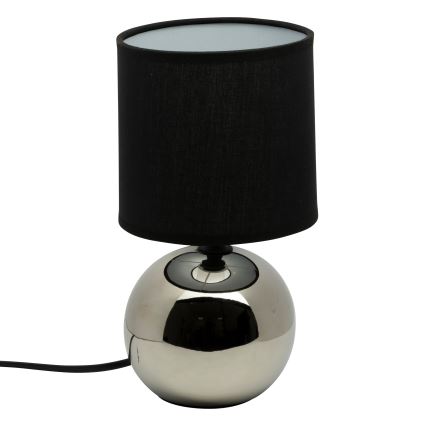Atmosphera - Stolní lampa TIMÉO 1xE14/60W/230V lesklý chrom/černá