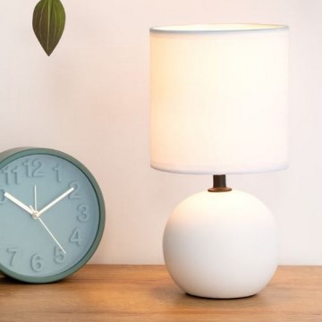 Atmosphera - Stolní lampa TIMÉO 1xE14/60W/230V matná bílá