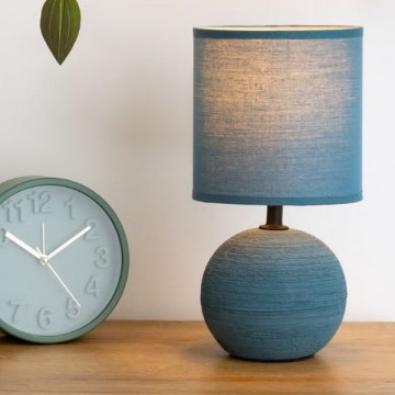 Atmosphera - Stolní lampa TIMÉO 1xE14/60W/230V modrá