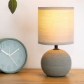 Atmosphera - Stolní lampa TIMÉO 1xE14/60W/230V šedá/bílá