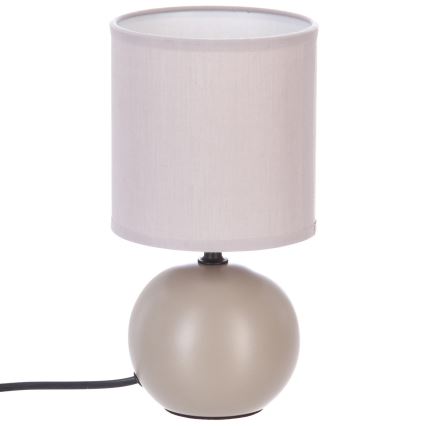 Atmosphera - Stolní lampa TIMÉO 1xE14/60W/230V taupe/krémová