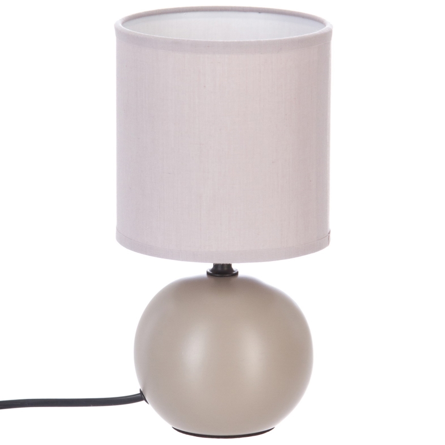 Atmosphera - Stolní lampa TIMÉO 1xE14/60W/230V taupe/krémová