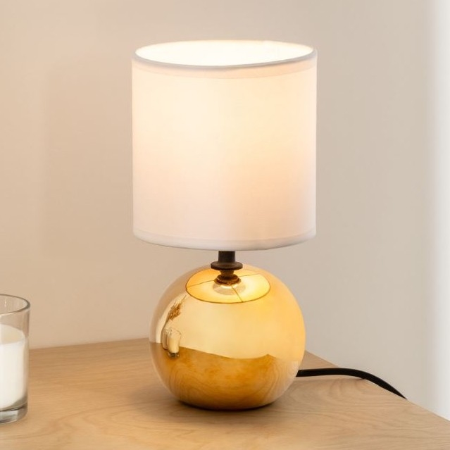 Atmosphera - Stolní lampa TIMÉO 1xE14/60W/230V zlatá/bílá