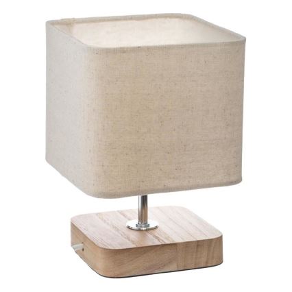 Atmosphera - Stolní lampa TOXEY 1xE14/25W/230V borovice/béžová