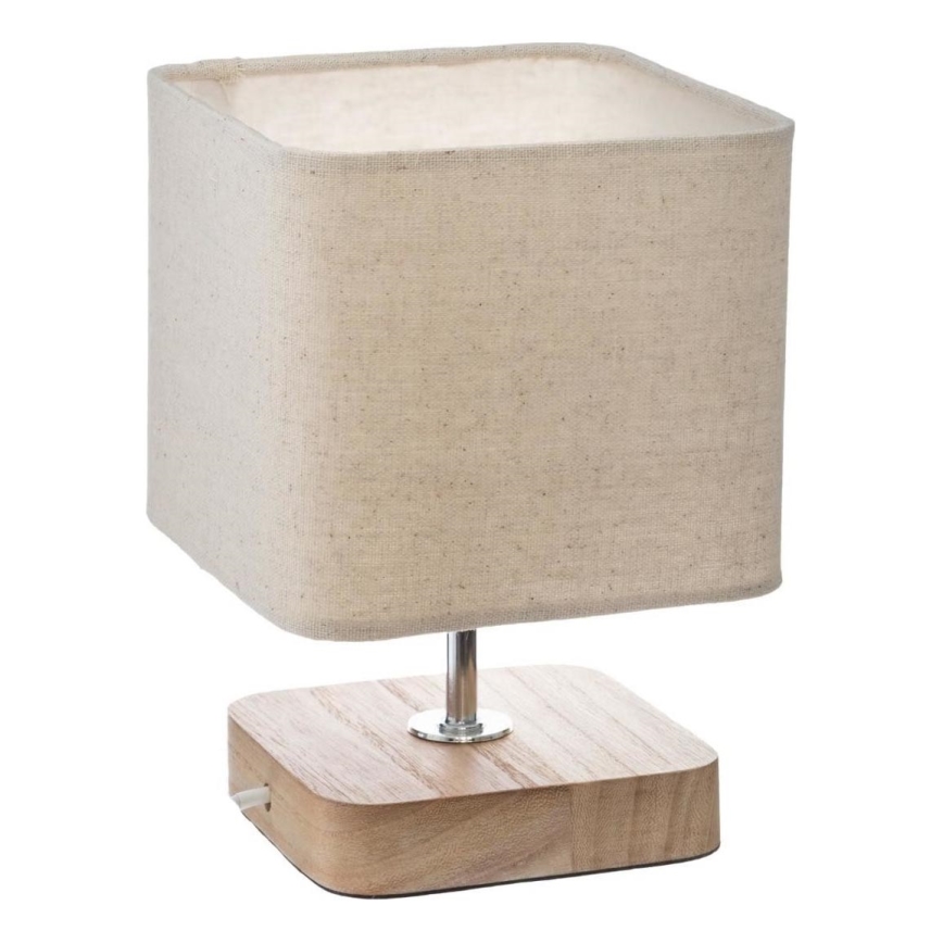 Atmosphera - Stolní lampa TOXEY 1xE14/25W/230V borovice/béžová