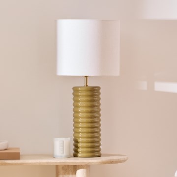Atmosphera - Stolní lampa VINUS 1xE27/60W/230V khaki