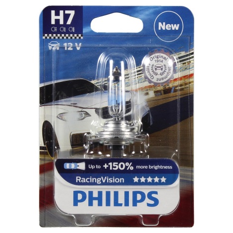 Autožárovka Philips RACINGVISION 12972RVB1 H7 PX26d/55W/12V 3500K