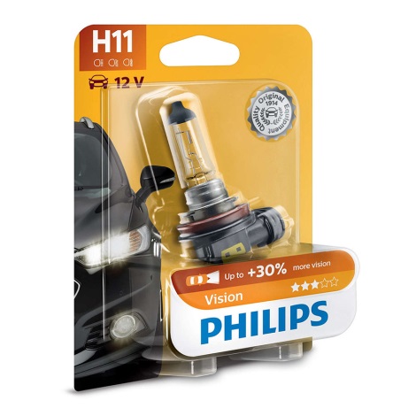 Autožárovka Philips VISION 12362PRB1 H11 PGJ19-2/55W/12V 3200K