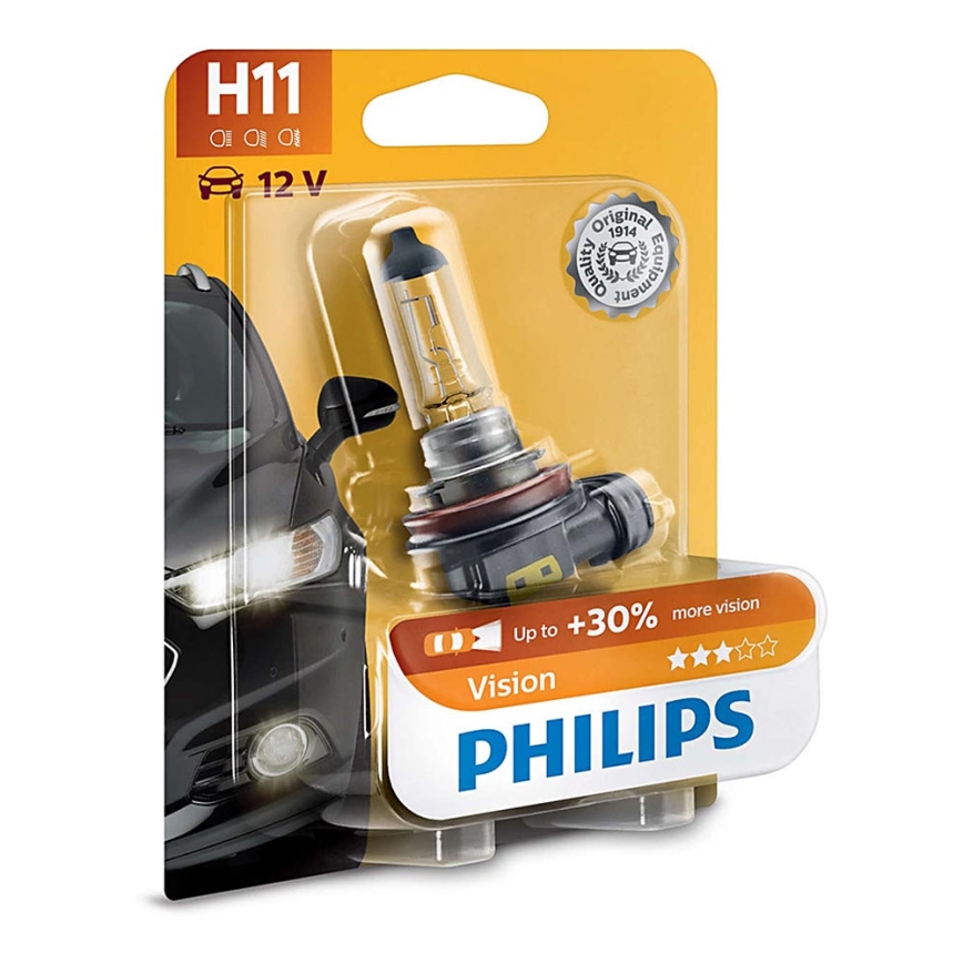 Autožárovka Philips VISION 12362PRB1 H11 PGJ19-2/55W/12V 3200K